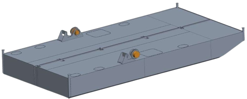 DB-141 - Steel Work Pontoon with spuds