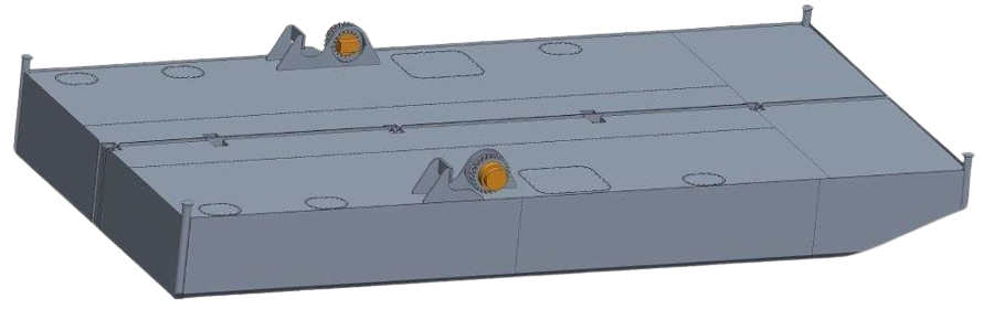 DB-142 - Steel Work Pontoon with spuds