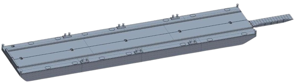 DB-351 - Steel Work Pontoon / Flat Top Barge